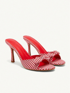 Mules élégantes à talons hauts et bout rond pour femme – Chaussures d'été pour mariée, Noël et mariage - Product Image 3