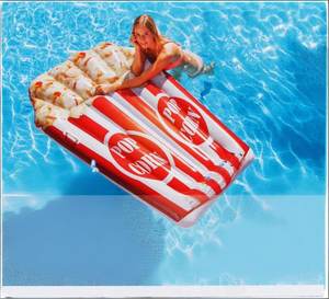 Flotteur gonflable en PVC pour enfants de 110 cm, pour la fête estivale, la baignade et le plaisir, en forme de popcorn - Product Image 3