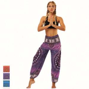 Pantalones de Yoga Elásticos para Mujer, Estilo Harem, Estampados, Largos hasta el Tobillo, Cintura Media, Casuales, Alta Calidad a Bajo Precio - Product Image 1