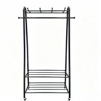 Porte-manteaux en fer noir mat, moderne, multifonction, de luxe, solution d'organisation pour la maison