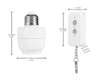 Portalámparas de Control Remoto de Alta Calidad, Adaptador de Portalámparas de Plástico E27
