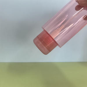 Bouteille de démaquillant en plastique ronde personnalisée de 300 ml (10 oz) de couleur rose clair avec pompes à pression, <span class=keywords><strong>eau</strong></span> <span class=keywords><strong>micellaire</strong></span>, démaquillant, bouteilles pour ongles - Product Image 4