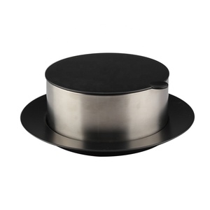 Juego de Tazones de Acero Inoxidable de Doble Pared de 2.2L, Ecológicos, Aptos para Lavavajillas, Ideales para Fiestas, con Tapa y Base Negras para Uso Doméstico - Product Image 3
