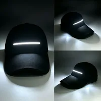 Gorra de Béisbol Luminosa LED, Gorra con Franjas Brillantes, Gorra Ajustable con Luz para Hombres y Mujeres, Accesorios Deportivos para Fiestas, Clubes Nocturnos