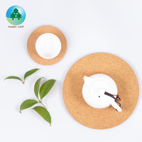 Sous-verres de table à sublimation vierges avec support en liège, style européen, écologiques, vente en gros, sous-verres ronds en liège imprimés sur mesure pour boissons