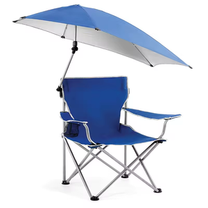 Chaise <span class=keywords><strong>de</strong></span> plage portable à faible sable avec parasol Canopy Folding Beach Lounge - Product Image 1
