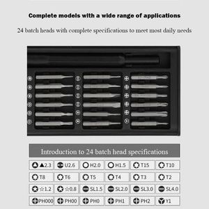 25-in-1 Aluminum 45# Steel Bits Magnetic Screwdriver Set OEM <b>DIY</b> Multi Household Precision Tool <b>Kit</b> for Phone Computer Repair - Product Image 2