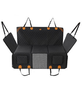 Entrega rápida desde el almacén de EE. UU. Cubierta de asiento de coche para perros impermeable de fondo duro de 8 capas, hamaca antideslizante 400lbs extensor de asiento trasero - Product Image 1