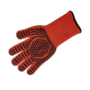 Gants en gel de silice ignifuges résistants à la chaleur pour barbecue à 500 degrés, antidérapants, colorés, style imprimé en aramide, en stock - Product Image 1