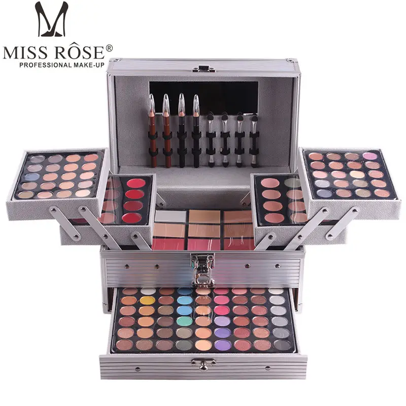 Miss Rose Multi-Functional Cosmetic Bag Makeup Artist Special Makeup Kit Eye Shadow Plate Wish Hot Sale