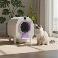 Bac à litière automatique électrique intelligent de luxe à commande par application, grande capacité, pour le nettoyage quotidien des animaux de compagnie