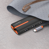 LDNIO Adaptor Multi-fungsi Tipe C HUB 6 in 1 Docking Station USB C Hub untuk Mac Pro USB 3.0 Splitter Aksesoris Komputer