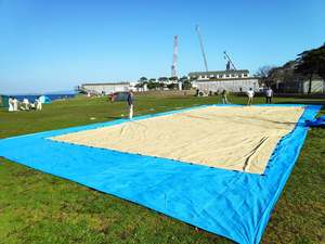 <span class=keywords><strong>Unistrengh</strong></span> 4 saisons 150 personnes tente extensible imperméable Pop-up cadre en acier ignifuge auvent de camping en plein air pour la plage/événements/fête - Product Image 5