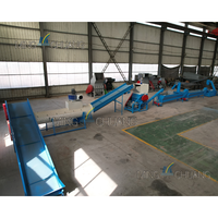 Ligne de production automatique de recyclage de plastique n ° 1 concasseur de bouteilles PET personnalisé en usine séchoir à flocons avec ligne de lavage personnalisée