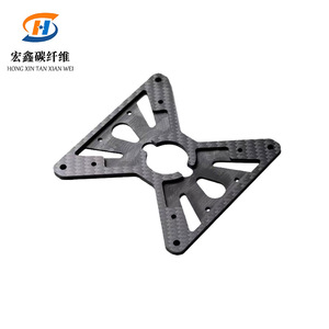 Placa de fibra de carbono 3K Hongxin, placa de carbono completa personalizable para estructura de dron - Product Image 4
