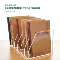 Expositor de Documentos Acrílico Personalizado de Alta Transparencia con Marco para Archivos, para Libros, Revistas, Organizador de Archivos de Escritorio