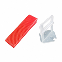 Cales de nivellement rouges de 1,5 mm pour carrelage, installation facile pour le contrôle du niveau des carreaux de sol et de mur en céramique et porcelaine, vente en gros