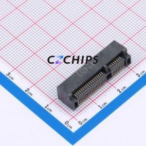 X1304WVS-52D-LPV01 PCI/PCIe Connector SMD Connector mPCI-E 52P 36P Horizontal Mount - Product Image 1