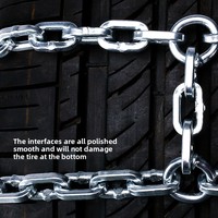 X-Racing Chaîne de pneu universelle en acier allié Double accessoires de voiture antidérapants d'urgence pour accessoire extérieur de véhicule tout-terrain