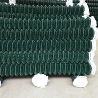 Clôture en treillis métallique PVC vert 3,0 mm, maille losange 60x60 mm, hauteur 1,5 m pour jardin, cour et clôture résidentielle