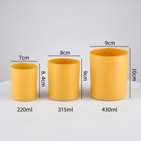 Bocaux réutilisables transparents et givrés blancs de 7,5 oz, 10 oz et 14 oz, résistants à la chaleur, avec couvercles en bois, pour épices et fabrication de bougies, impression offset, Noël