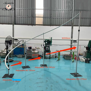 Annielu Mới Nhất Nhiệm Vụ Nặng Nề Có Thể Điều Chỉnh S Cong Kim Loại Khung Ống Và Treo Lên Backdrop Khung Đứng Đám Cưới Tổ Chức Sự Kiện Trang Trí Sân Khấu - Product Image 3