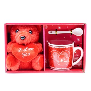 Juego <span class=keywords><strong>de</strong></span> Tazas <span class=keywords><strong>de</strong></span> Cerámica <span class=keywords><strong>de</strong></span> 200 ml Resistentes al Calor, <span class=keywords><strong>de</strong></span> Pared Simple, <span class=keywords><strong>para</strong></span> el Día <span class=keywords><strong>de</strong></span> San Valentín, Tazas <span class=keywords><strong>para</strong></span> Parejas con Ositos <span class=keywords><strong>de</strong></span> Peluche - Product Image 3