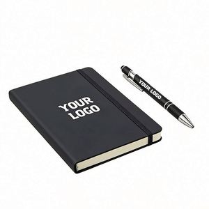 Wholesale Business Gift Promo Logo High Quality Personalized <b>Notepad</b> Journal Hardcover Pu Leather Notebook Planner Book - Product Image 1