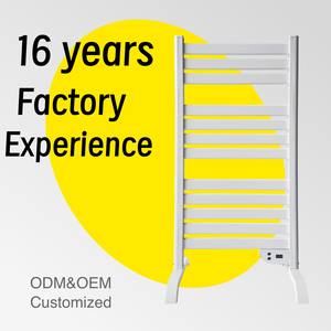 Sèche-serviettes électrique autoportant Renowell Source Factory avec température réglable et minuterie pour salle de bain - Product Image 1