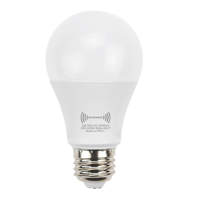 A60/A19 LED Bulb  Indoor Lighting 9W 12W Microwave Radar Sensor Aluminum E27/E26 Human Body Sensing Light Bulb