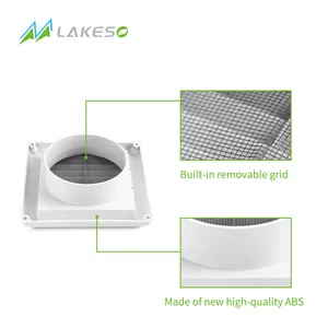 Lakeso Air Vent ABS calza copertura griglia con costruito in Fly Screen aria feritoia aria condizionata diffusori griglie