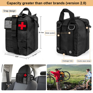 Kit <span class=keywords><strong>de</strong></span> <span class=keywords><strong>survie</strong></span> DIY <span class=keywords><strong>de</strong></span> 250 pièces avec sac compatible système Molle et <span class=keywords><strong>tente</strong></span> d'urgence noire - Product Image 2