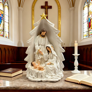 Venta al por Mayor <span class=keywords><strong>de</strong></span> Fábrica: Estatua <span class=keywords><strong>de</strong></span> la Sagrada Familia <span class=keywords><strong>de</strong></span> Navidad, una Familia Feliz <span class=keywords><strong>de</strong></span> Tres Personas, Adecuada para Exhibición en Iglesias - Product Image 5