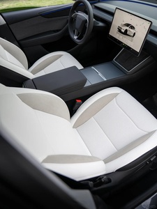 2025 <strong>Tesla</strong> <strong>Model</strong> Y Custom Leather Car Seat Covers Full Set Original <strong>Size</strong> Waterproof Cushions Manufacturer Price - Product Image 3