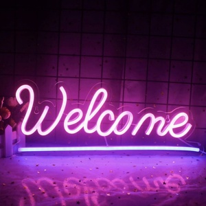 Décoration murale en acrylique LED avec logo personnalisé, enseignes au néon, lettres LED, mots au néon, Joyeux anniversaire pour <span class=keywords><strong>la</strong></span> chambre, le bar, l'hôtel, le studio - Product Image 2