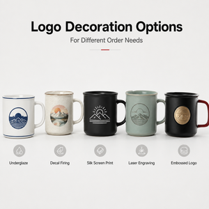 <span class=keywords><strong>Taza</strong></span> de Café de Porcelana Fina con Logotipo Personalizado, Acabado Mate Acanalado, Antiderrames, Apta para Lavavajillas, para Oficina, Promocional - Product Image 3