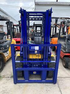 <b>Used</b> Komatsu FD30 3-Ton Diesel Forklift 4WD Solid Tire Rough Terrain Two Stage Mast 48KW Engine 1220x125x50 Fork Dimensions - Product Image 2