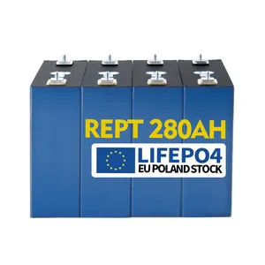 Batteria solare Off-grid grado A abbinato REPT 280Ah Lifepo4 batteria 3.2V Akku LFP batteria prismatica 6000 cicli REPT 280AH Lifepo4