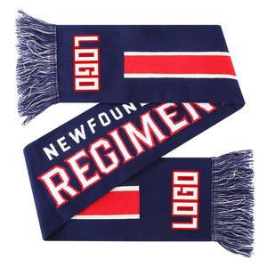 Factory Tassel Football <strong>Scarf</strong> <strong>With</strong> <strong>Pocket</strong> Custom Logo Knitted <strong>Scarf</strong> - Product Image 1