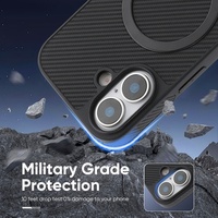 Nouvelle coque de téléphone portable magnétique sans fil en fibre de carbone pour iPhone 13 17 Pro Max Samsung S26 S24 S25 Plus Ultra Google