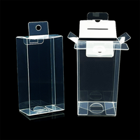 Boîtes pliantes transparentes en plastique recyclé avec gaufrage pour emballage cadeau et artisanat, formes et tailles personnalisées, PVC recyclé
