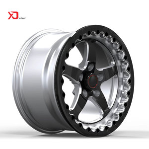 जाली बेडलॉक ड्रैग व्हील 15x8 15x10 17x10 17x11 5x4.5 5x4.75 5x120 5x115 5x5x5x2/3-टुकड़ा कॉर्वेट - Product Image 2