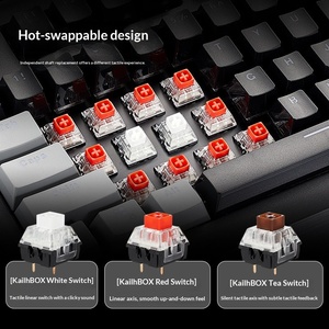 Teclado Mecánico con Cable HEXGEARS GK715, Switches Kailh, Panel de Aleación, 1000Hz, Anti-Ghosting, para Juegos y Oficina, 104 Teclas, Compatible con <span class=keywords><strong>Windows</strong></span> - Product Image 2