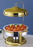 Ensemble de chauffe-plats en acier inoxydable pour buffet de restauration d'hôtel et de restaurant