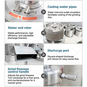 Orme công nghiệp ca cao hạt đậu bơ nhà máy keo thép không gỉ mè xay máy để làm tahini - Product Image 4