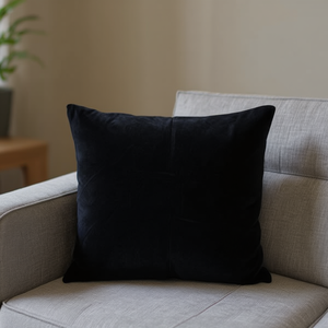 Cojín de terciopelo holandés negro de 50*50 cm, elegante cojín de asiento y almohada de terciopelo. - Product Image 3