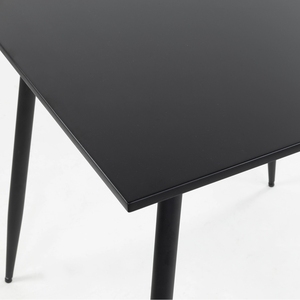 Ý Đồ Nội Thất Phòng Ăn Vuông Nhà Hàng Nhà Bếp Bàn Ăn Kim Loại Cơ Sở MDF Gỗ Bàn Ăn - Product Image 3