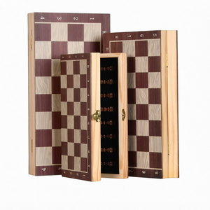 Échiquier magnétique portable, jeu <span class=keywords><strong>de</strong></span> <span class=keywords><strong>voyage</strong></span> pliable, 29/34/39 cm, échiquier <span class=keywords><strong>en</strong></span> <span class=keywords><strong>bois</strong></span> massif pour enfants et adultes - Product Image 6