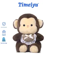 Peluche Singe Shirley, Adorable Poupée, Compagnon de Sommeil, Cadeau d'Anniversaire Unisexe, en Tissu, 31-50cm, pour Jeunes, Sans Rembourrage