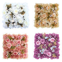Décor mural de scène en fleurs de rose artificielles en soie de luxe faites à la main pour mariage, utilisation extérieure/intérieure, festival, usage commercial